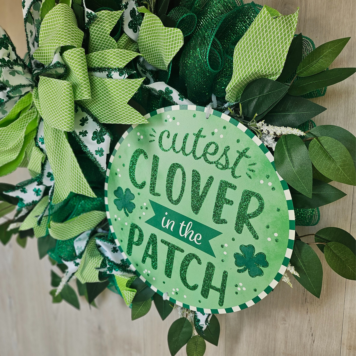 Cutest Clover In The Patch Wreath St. Patricks Day Decor