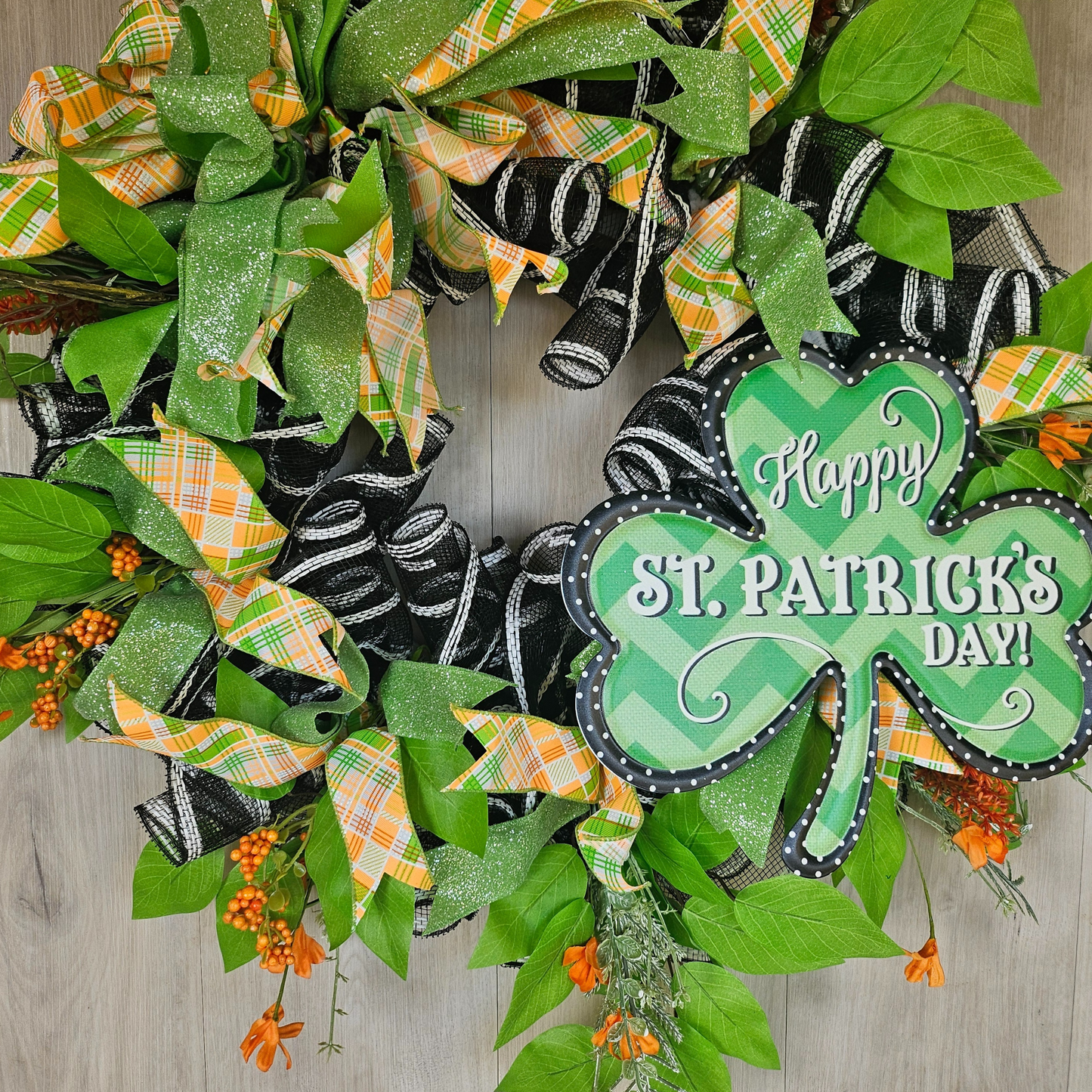 Happy St. Patrick's Day Wreath
