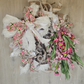 Pink Flower Oval Wreath Floral Bouquet