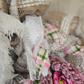 Pink Flower Oval Wreath Floral Bouquet