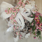 Pink Flower Oval Wreath Floral Bouquet