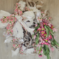 Pink Flower Oval Wreath Floral Bouquet