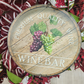Wine Bar Wreath Grapes Decor