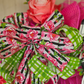 Black White Stripe Bunny Wreath Easter Decor