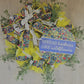 Spread Kindness Like Wildflowers Wreath Yellow White Flower Decor