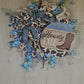 Howdy Y'All Wreath Rustic Blue and Brown Farmhouse Decor Boot